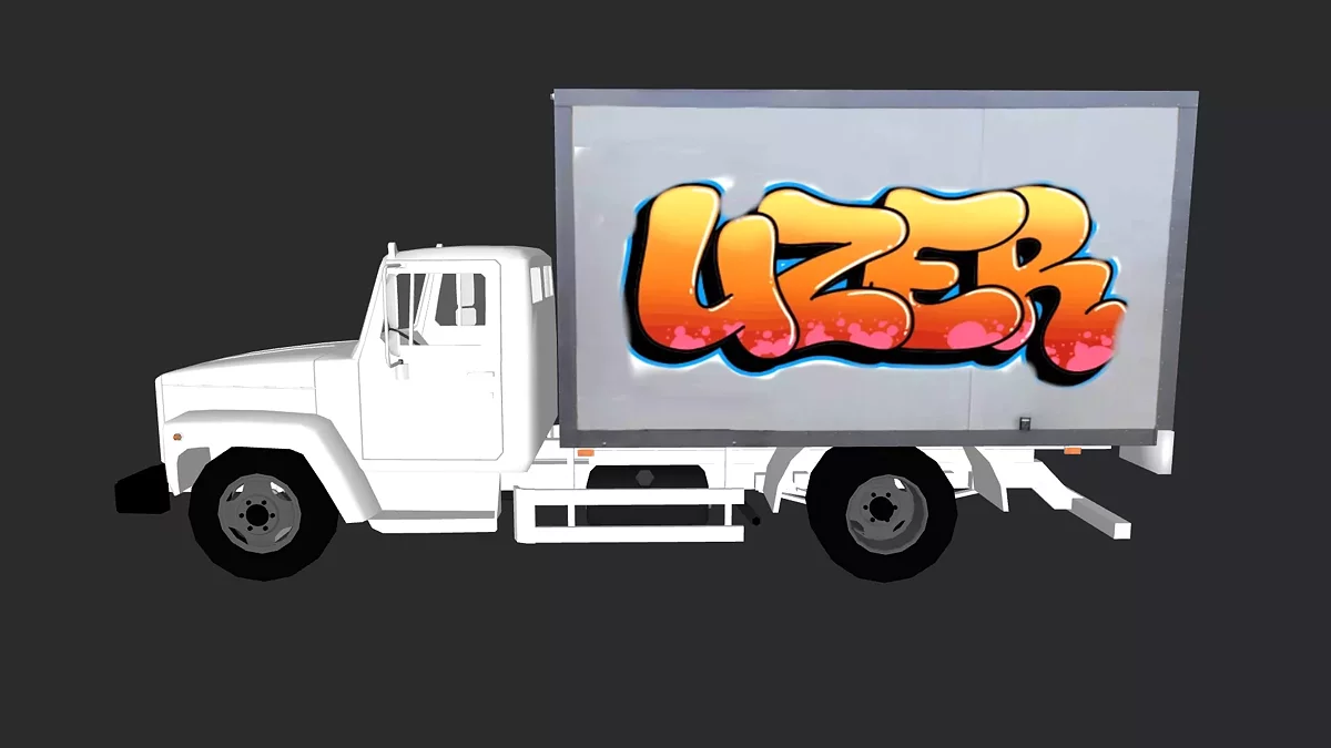 Simple Car Crash Physics Sim — Газ 3309 граффити