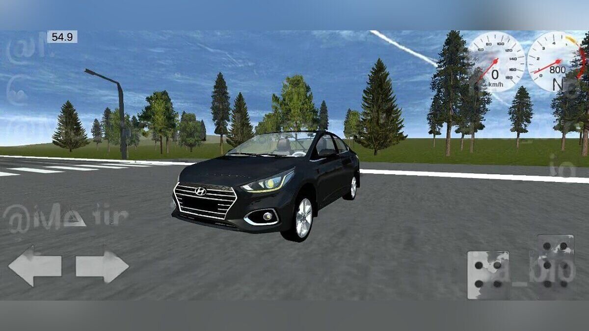 Simple Car Crash Physics Sim — Hyundai Solaris