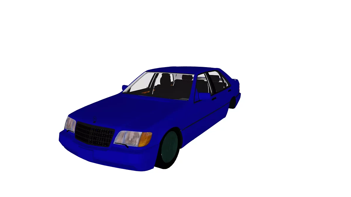 Simple Car Crash Physics Sim — Mercedes-Benz W140