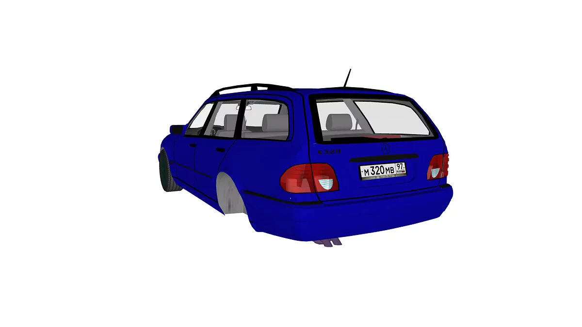 Simple Car Crash Physics Sim — Mercedes-Benz w210 wagon