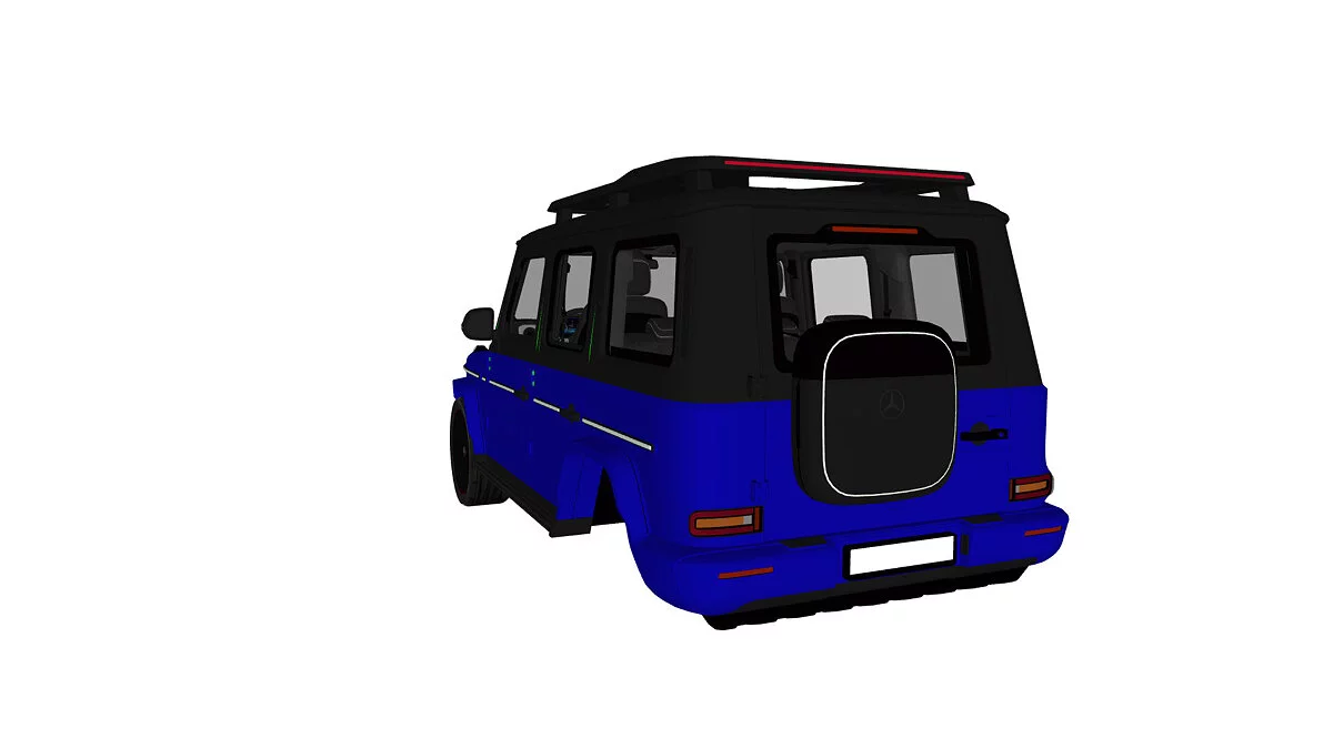 Simple Car Crash Physics Sim — Mercedes Brabus G-Class Electronic