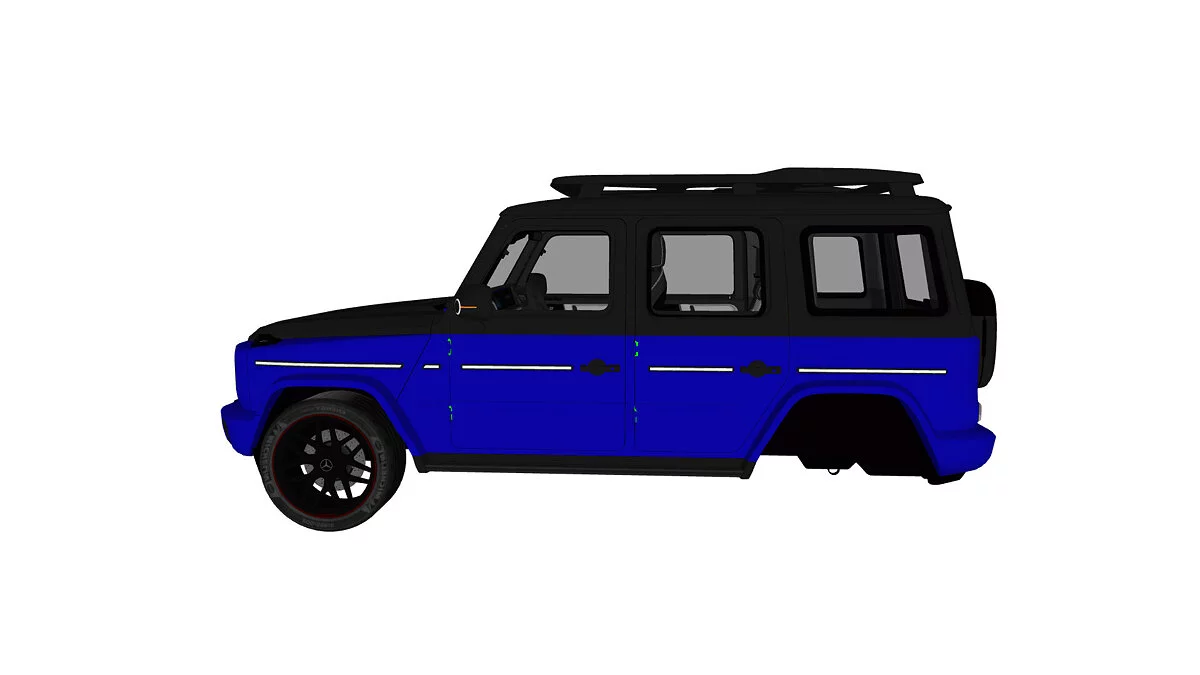 Simple Car Crash Physics Sim — Mercedes Brabus G-Class Electronic