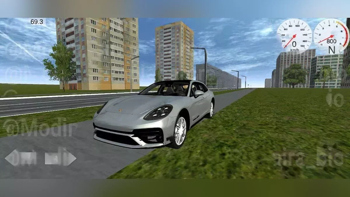 Simple Car Crash Physics Sim — Porsche Panamera