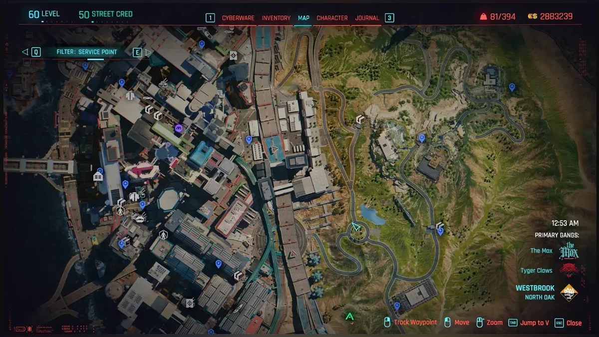 Cyberpunk 2077 — Реалистичная карта