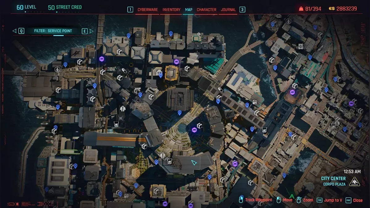 Cyberpunk 2077 — Реалистичная карта
