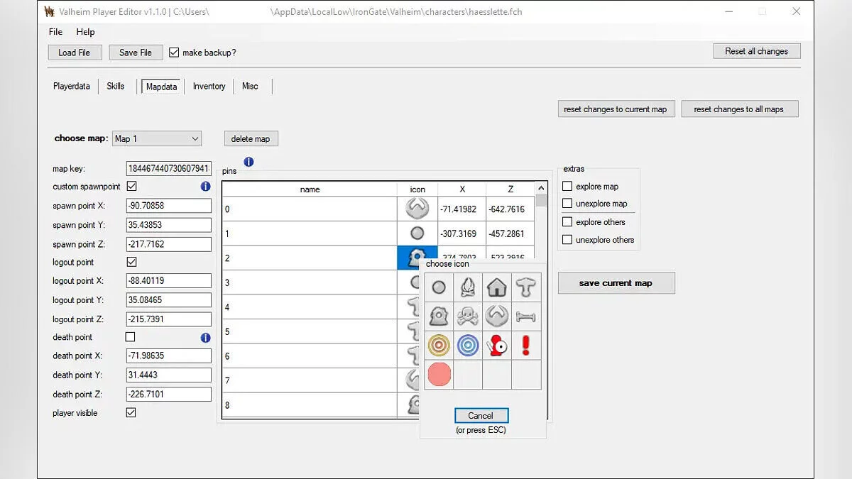Valheim — Редактор персонажей [1.3.6]