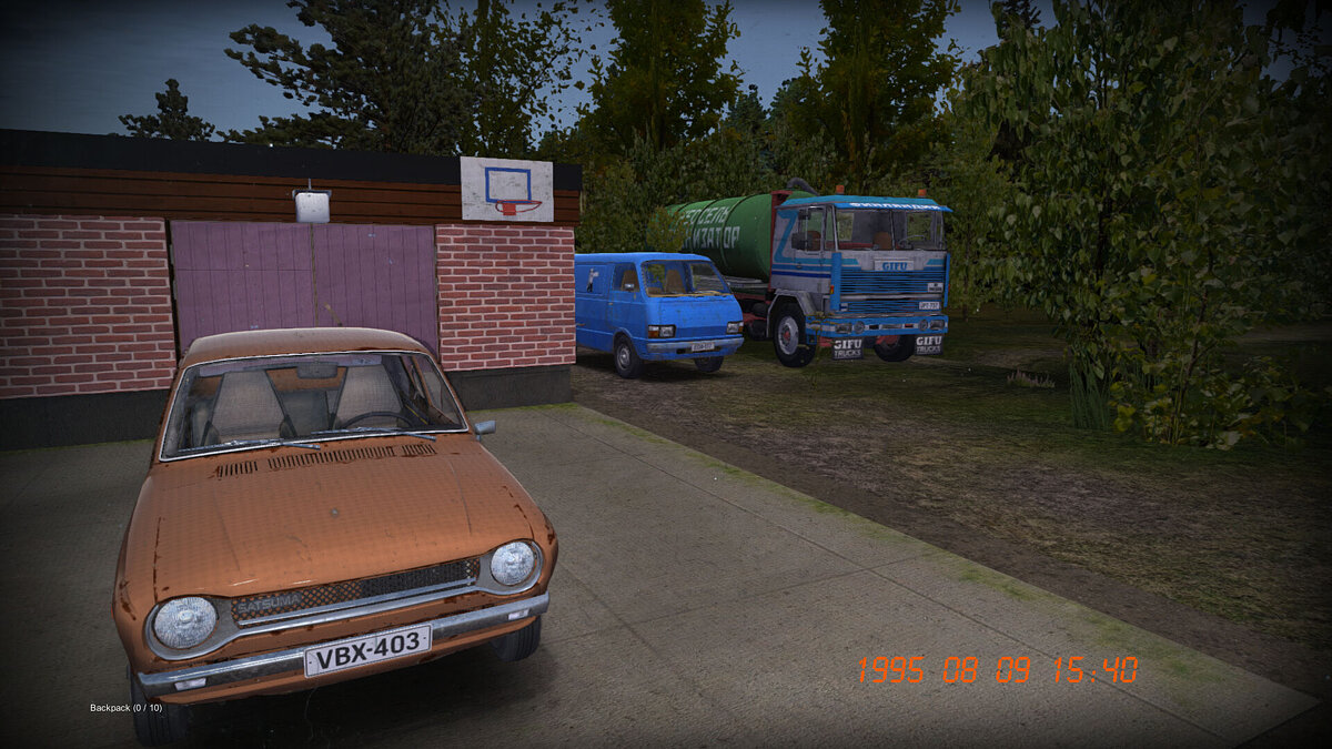 My Summer Car — Сток Сатсума с номерами, 500к марок, Гифу и фургон у дома