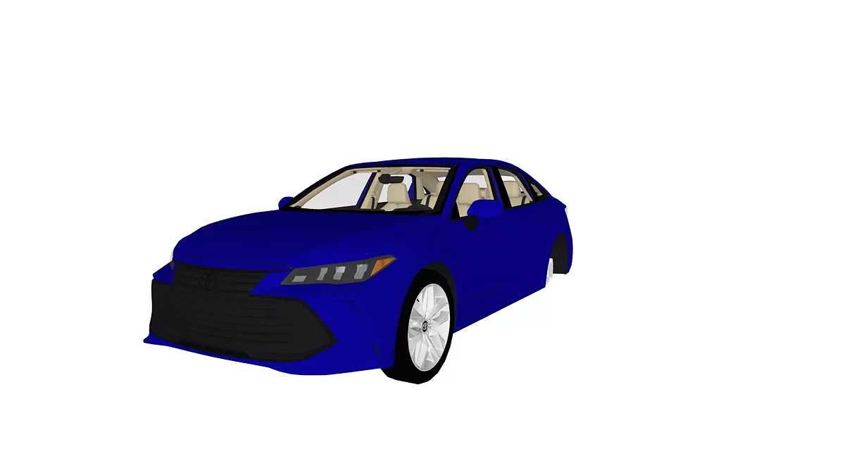 Simple Car Crash Physics Sim — Toyota Avalon