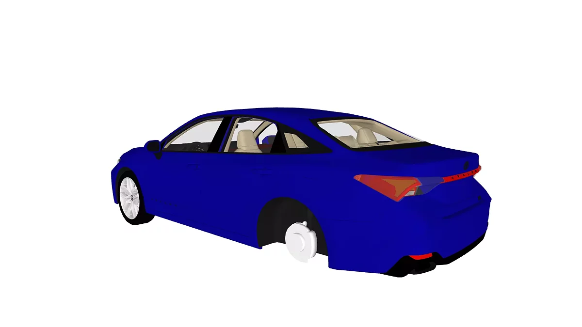 Simple Car Crash Physics Sim — Toyota Avalon