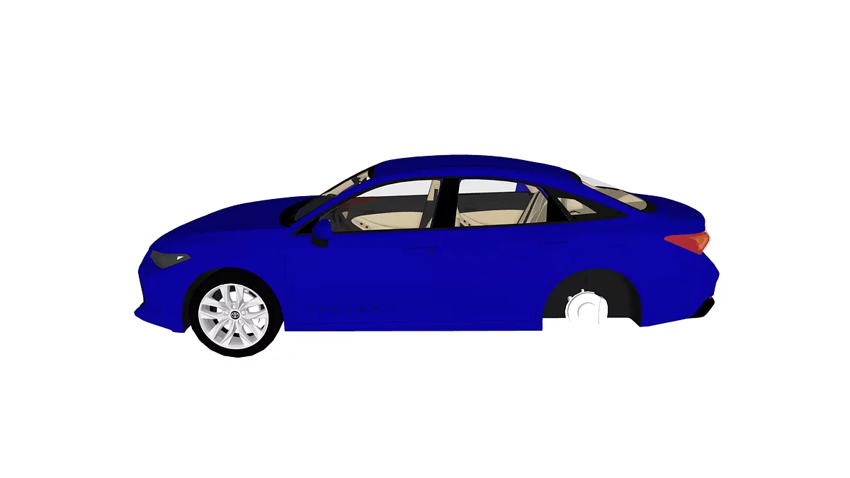 Simple Car Crash Physics Sim — Toyota Avalon