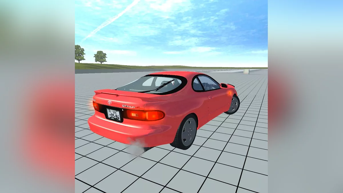 Simple Car Crash Physics Sim — Toyota Celica GT four ST185