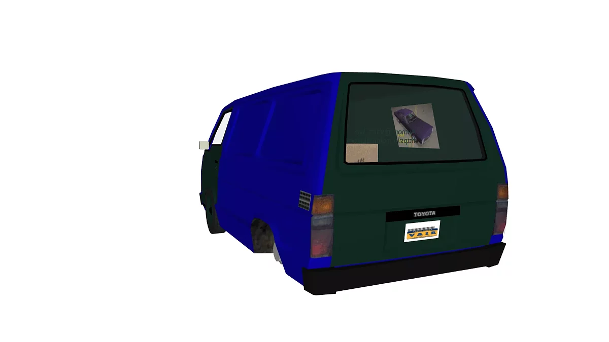 Simple Car Crash Physics Sim — Toyota hiace
