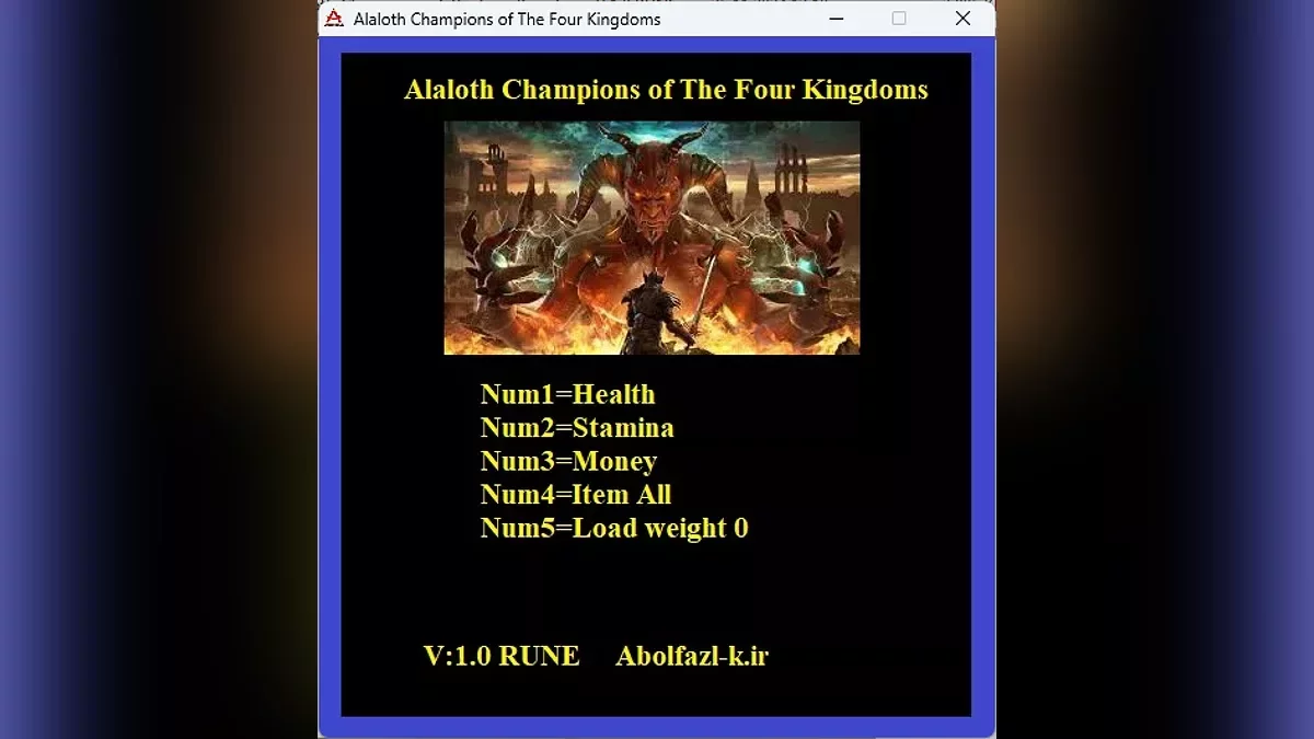 Alaloth: Champions of The Four Kingdoms — Трейнер (+5) [1.0]