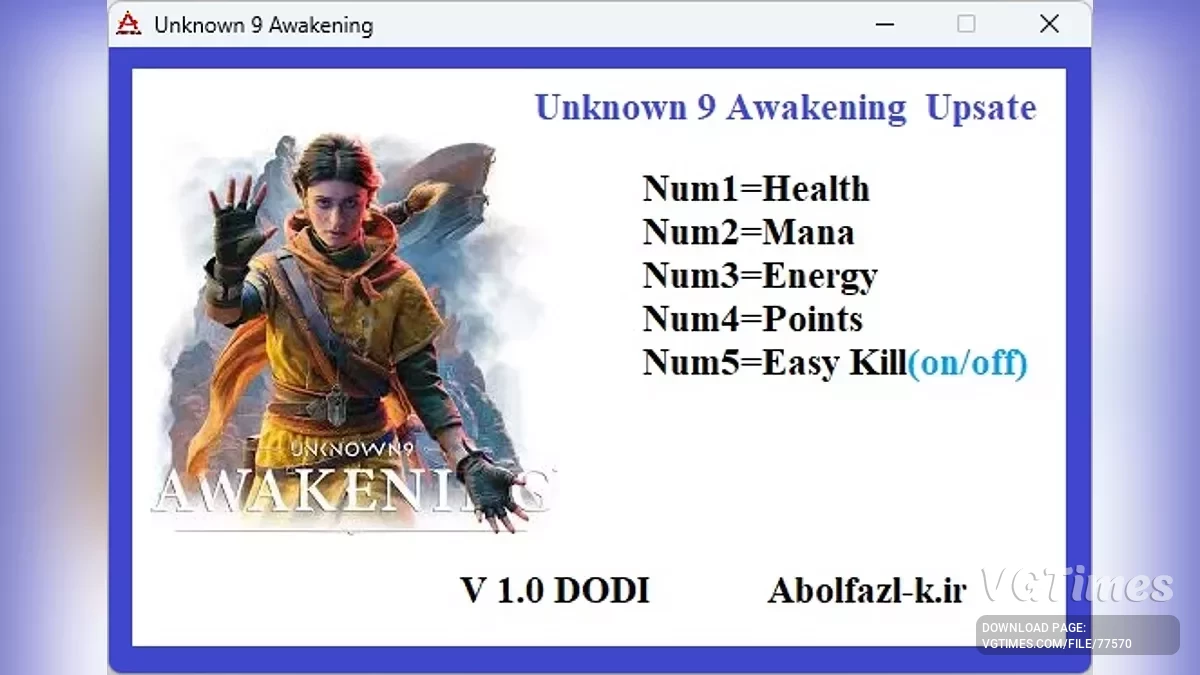 Unknown 9: Awakening — Трейнер (+5) [1.0]