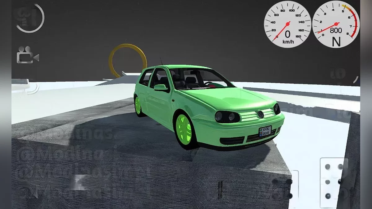 Simple Car Crash Physics Sim — Volkswagen 4 Golf