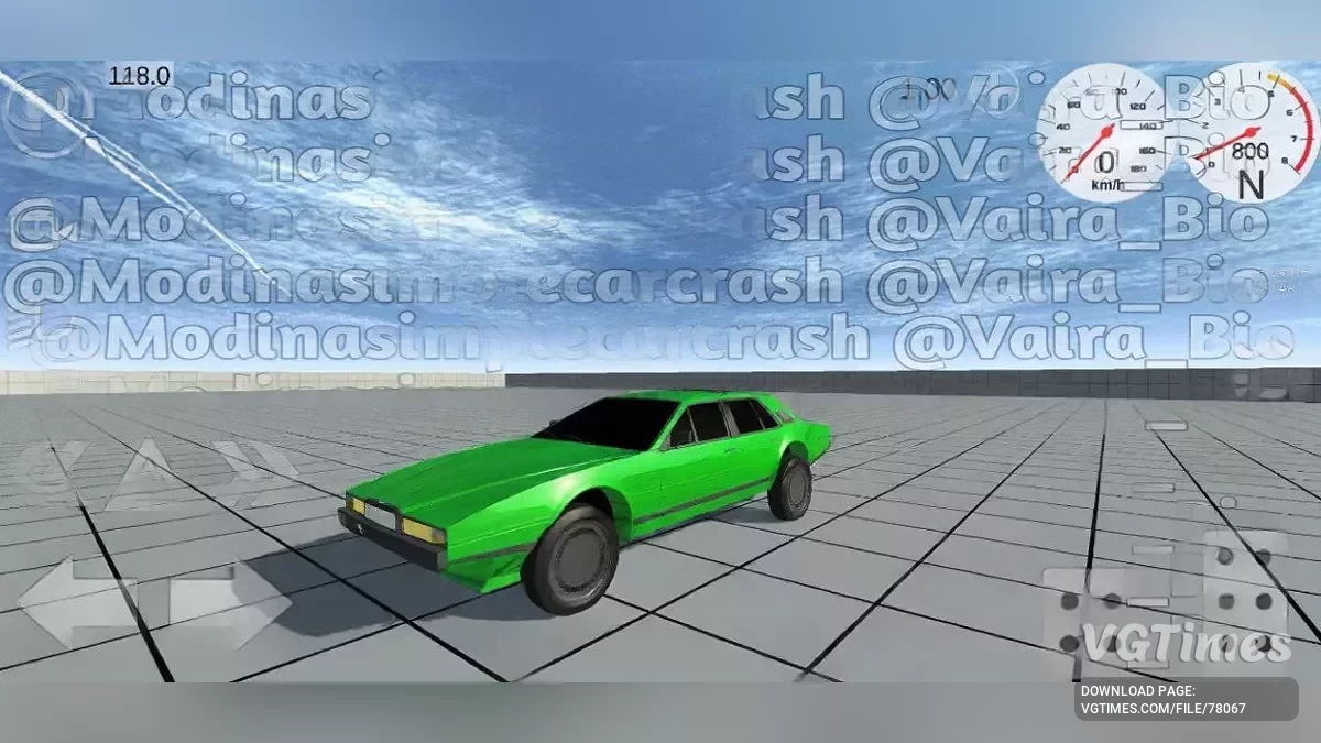 Simple Car Crash Physics Sim — Aston Martin Lagonda