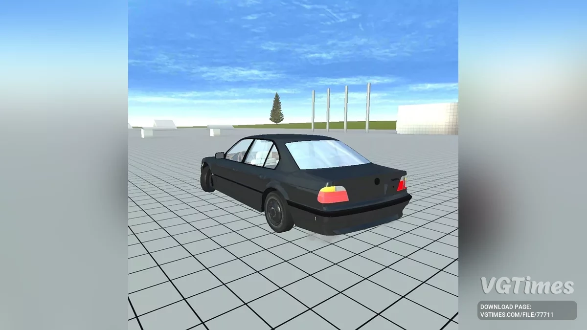 Simple Car Crash Physics Sim — BMW E38 Alpine