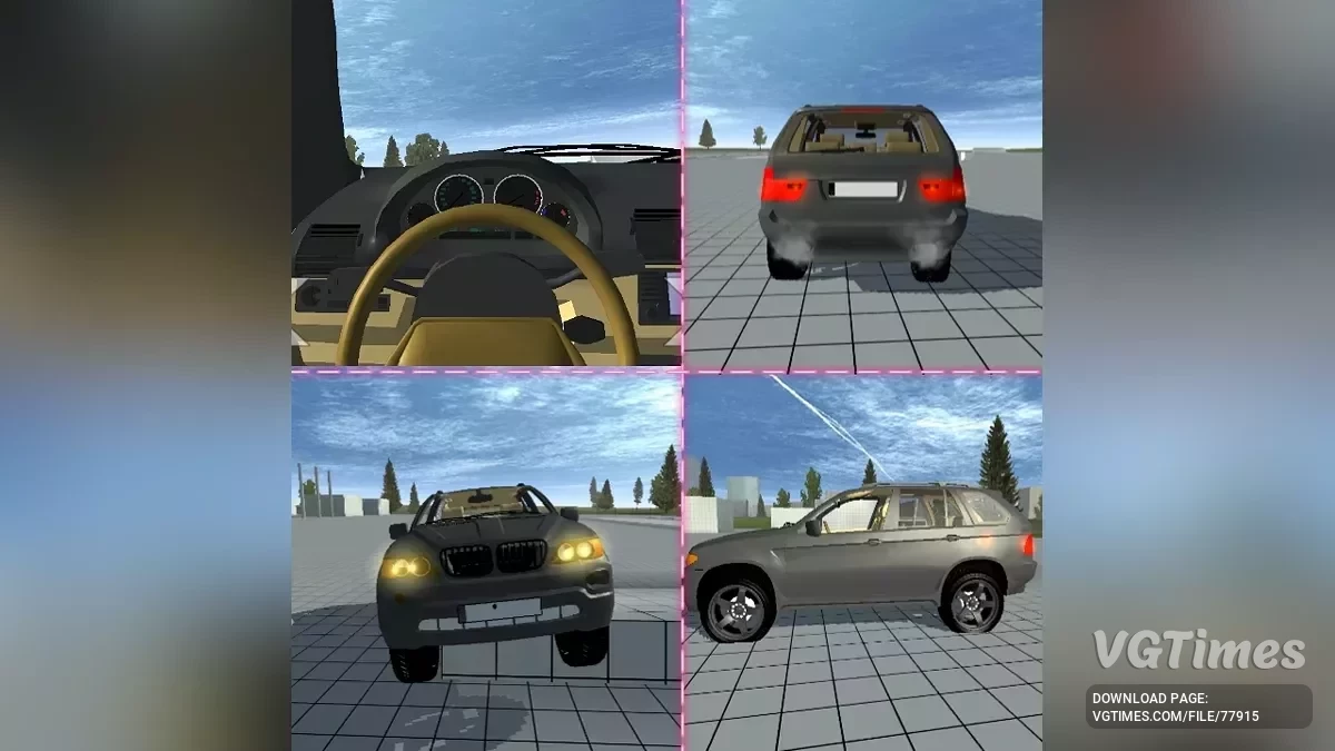 Simple Car Crash Physics Sim — BMW X5 remaster