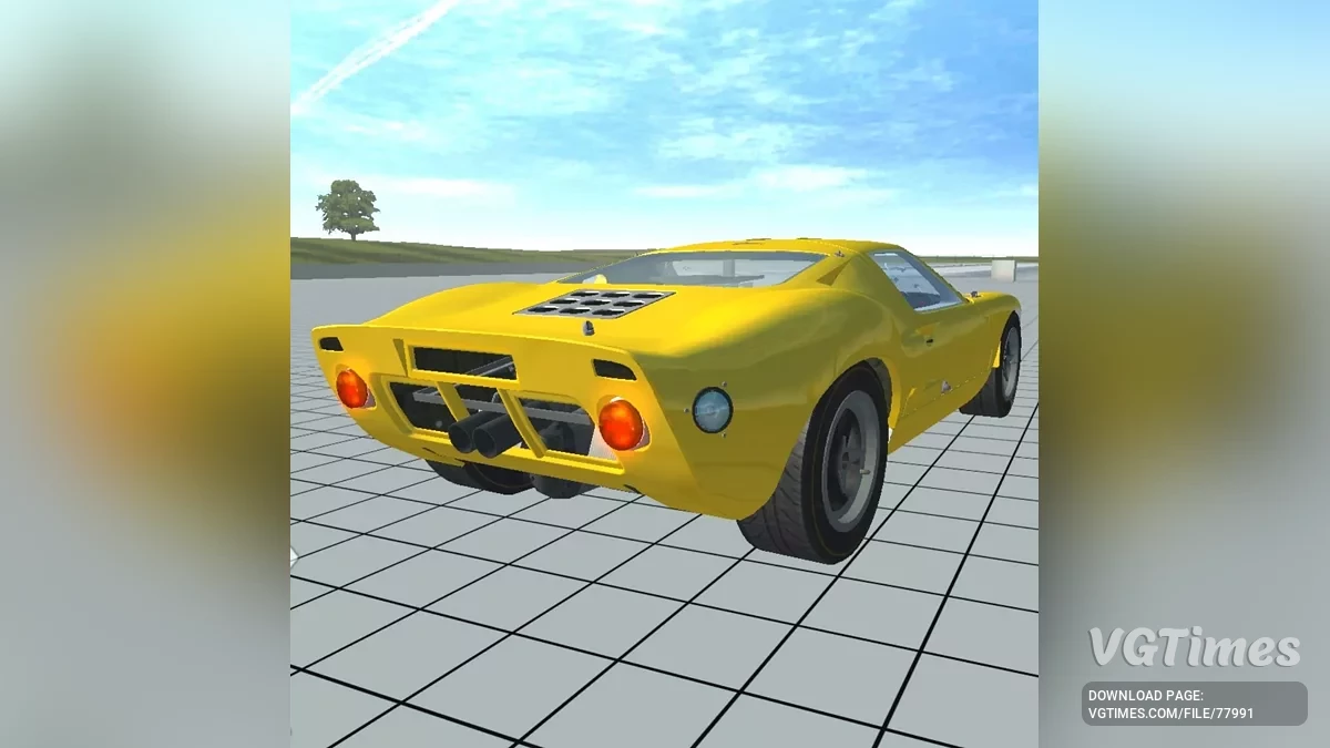 Simple Car Crash Physics Sim — Ford GT40