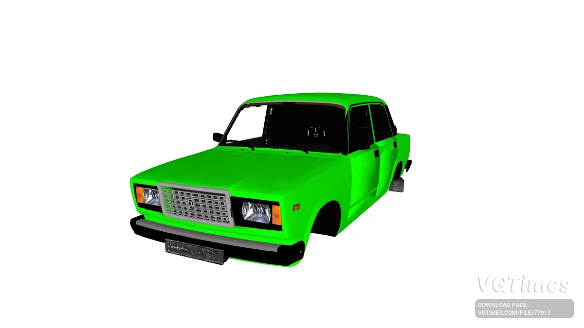 Simple Car Crash Physics Sim — Lada 2107 без номеров