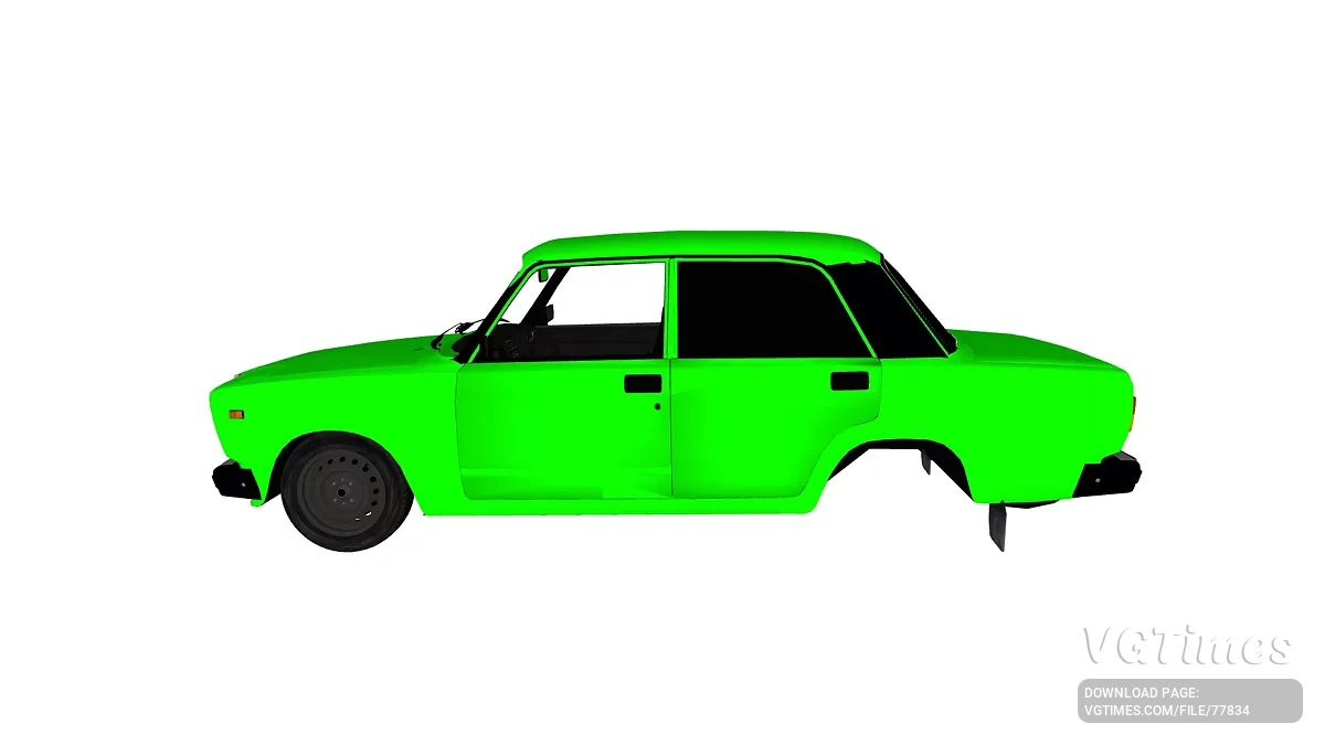 Simple Car Crash Physics Sim — Lada 2107