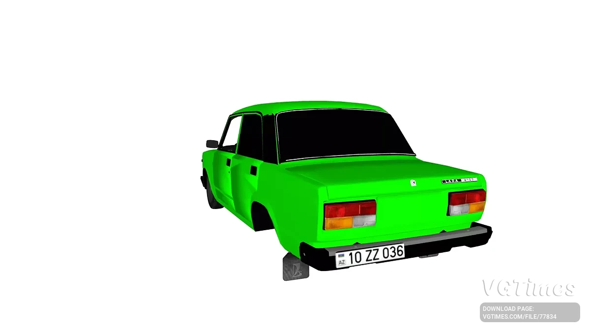 Simple Car Crash Physics Sim — Lada 2107