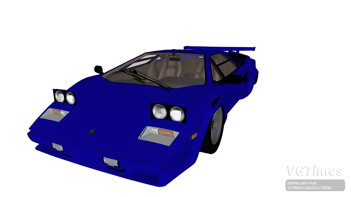 Simple Car Crash Physics Sim — Lamborghini countach