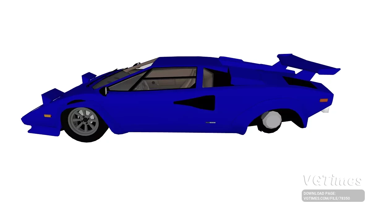 Simple Car Crash Physics Sim — Lamborghini countach