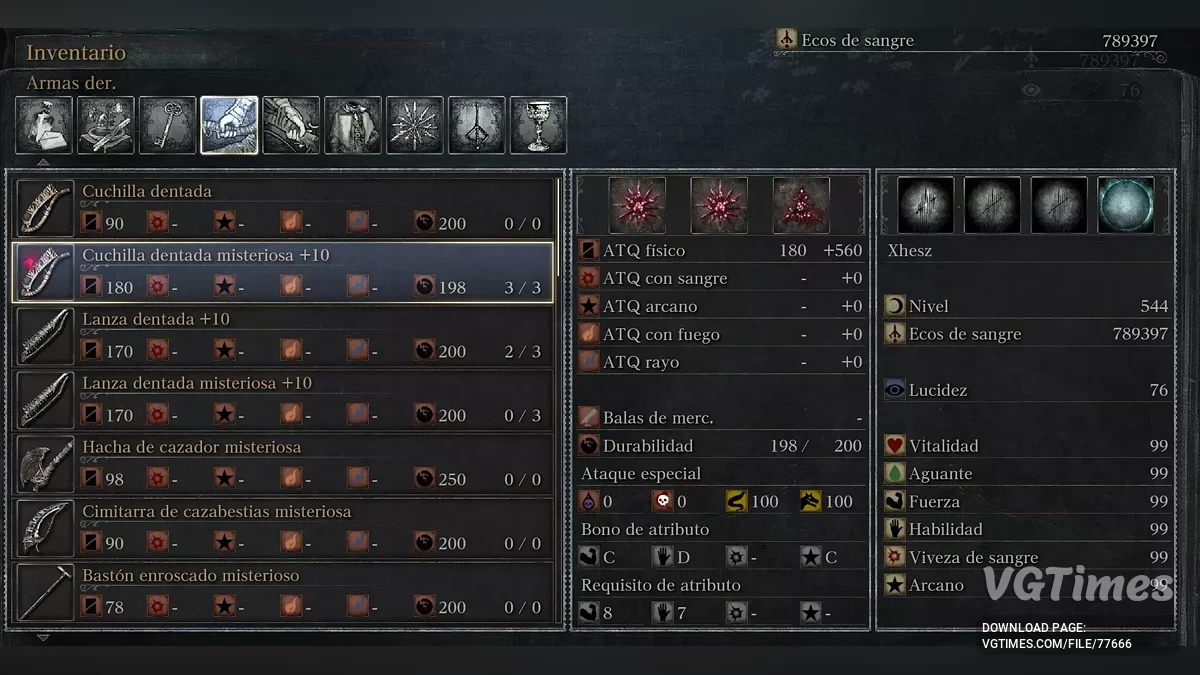 Bloodborne — Максимальный уровень и все оружие