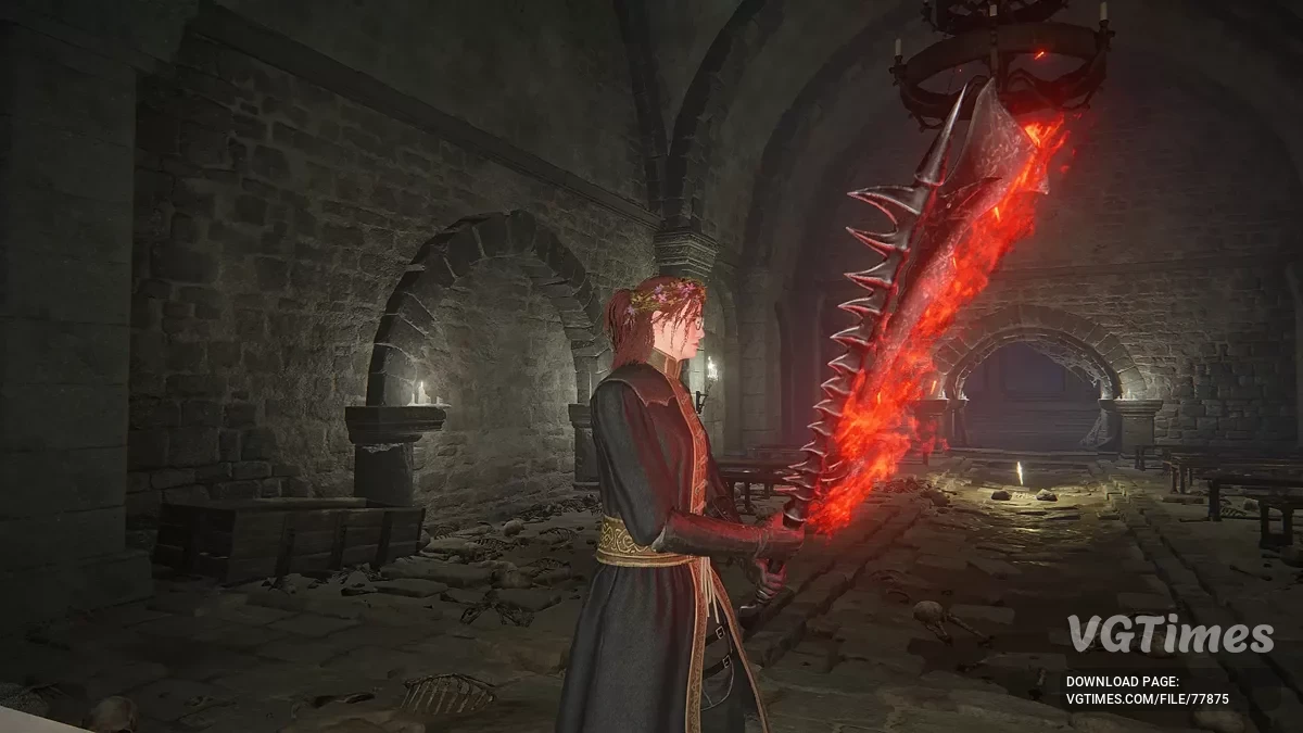 Elden Ring — Меч Уга Буга (заменитель железного кливера)