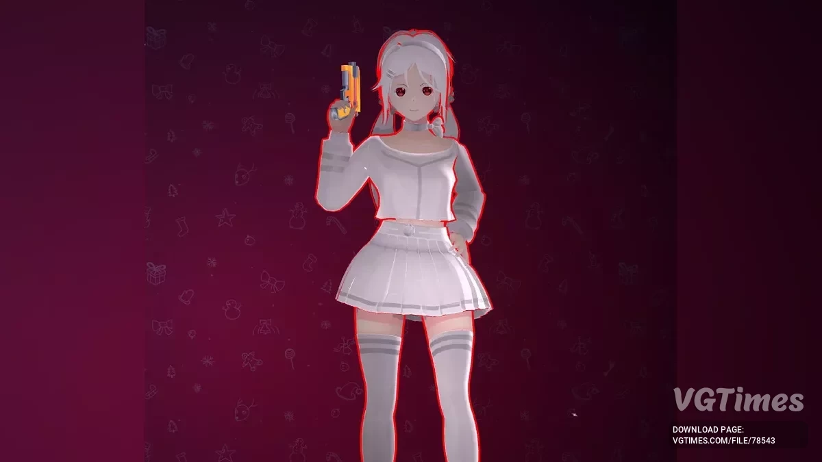 MiSide — Мита в белом костюме с красными глазами