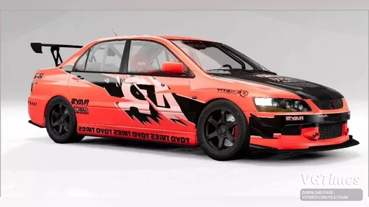 BeamNG.drive — Mitsubishi Lancer Evolution 7-8-9 (0.34.x)