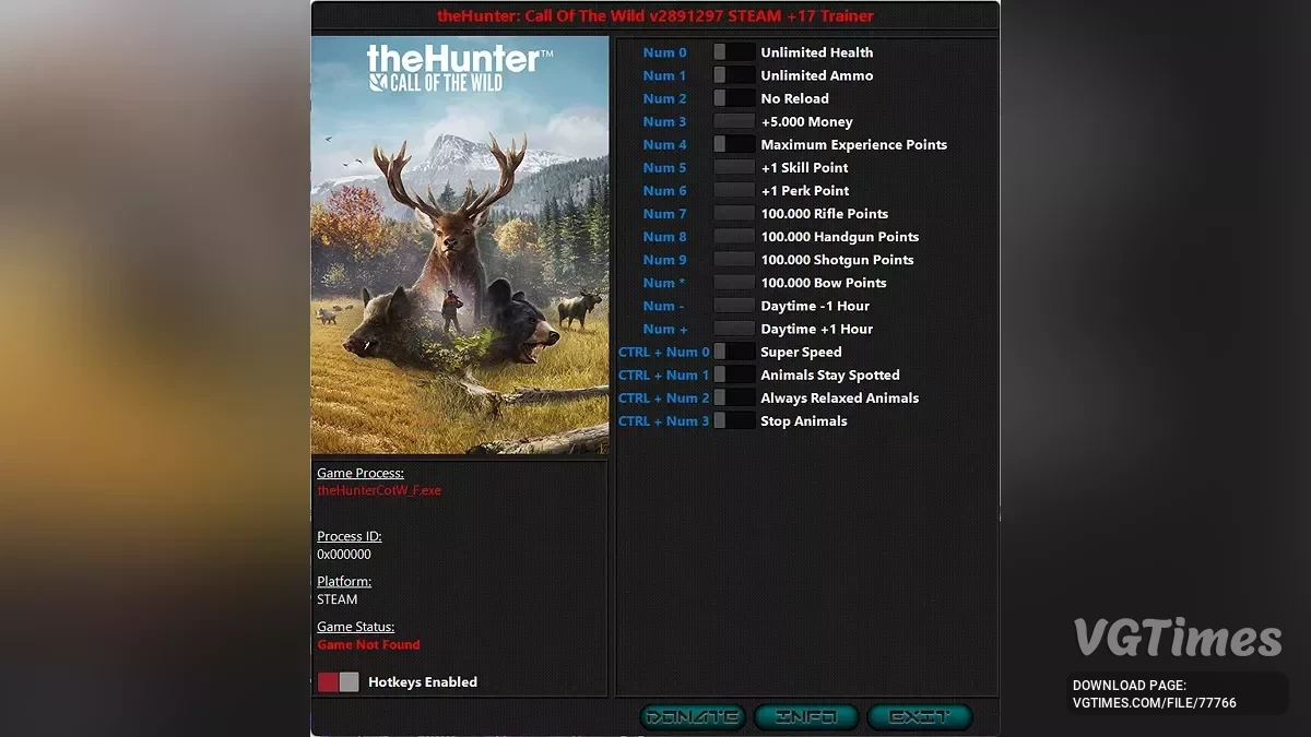 theHunter: Call of the Wild — Трейнер (+17) [2050156 - 2891297]