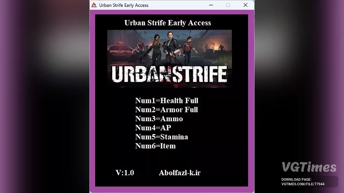 Urban Strife — Трейнер (+6) [1.0]