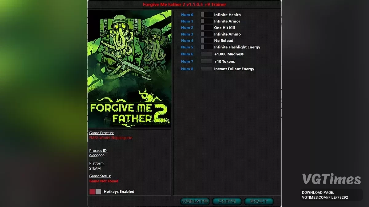 Forgive Me Father 2 — Трейнер (+9) [1.1.0.5]