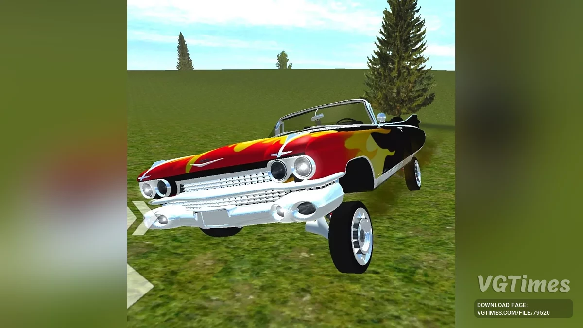 Simple Car Crash Physics Sim — Cadillac Eldorado