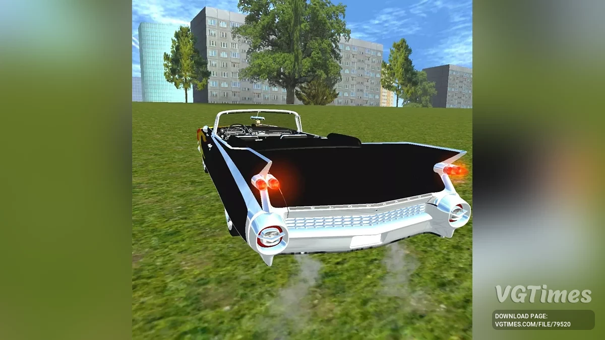 Simple Car Crash Physics Sim — Cadillac Eldorado