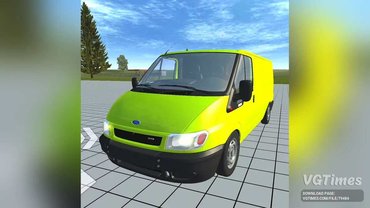 Simple Car Crash Physics Sim — Ford Transit (грузовой)