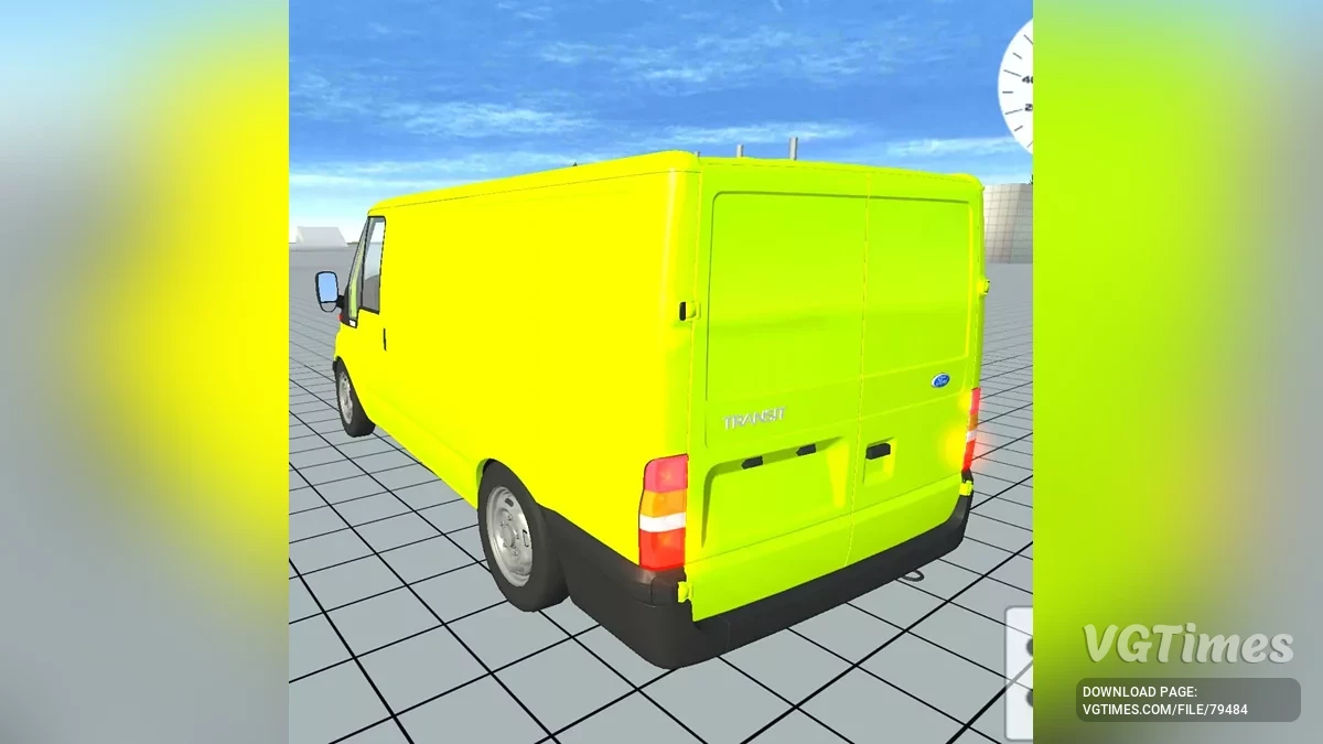 Simple Car Crash Physics Sim — Ford Transit (грузовой)