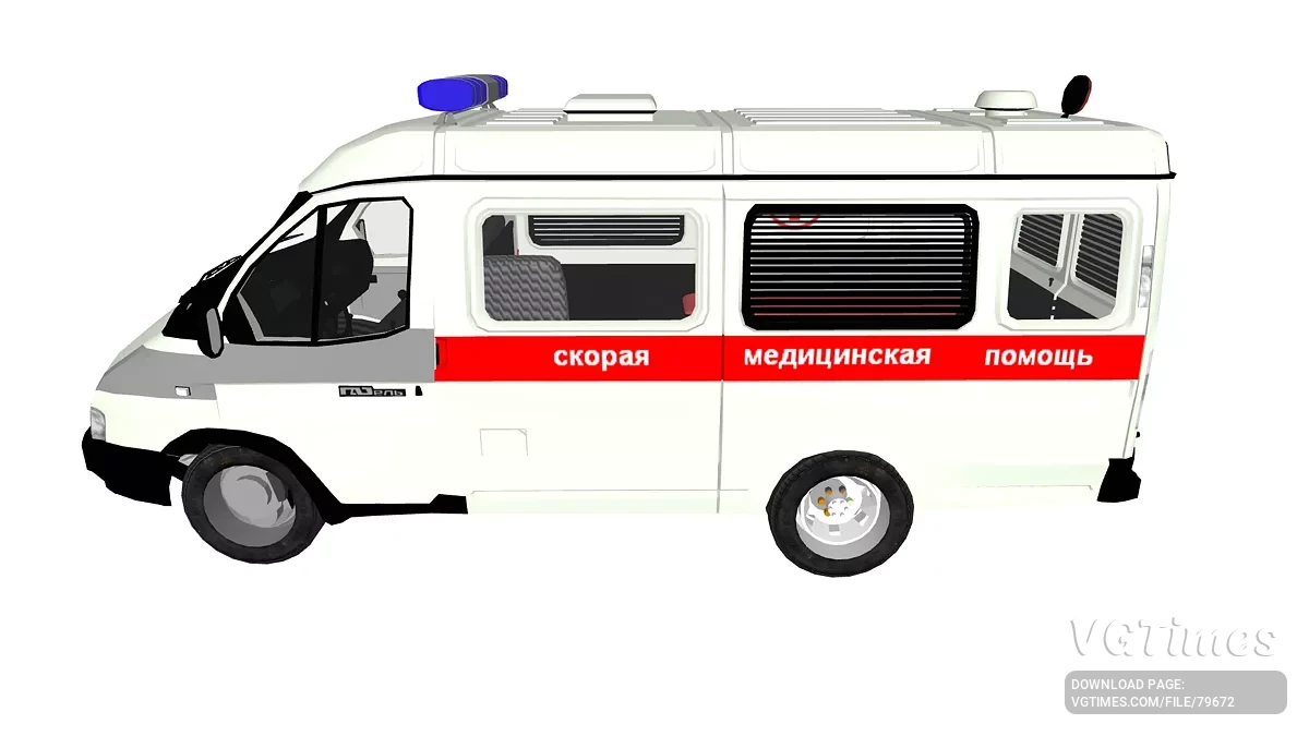 Simple Car Crash Physics Sim — Газель скорая помощь