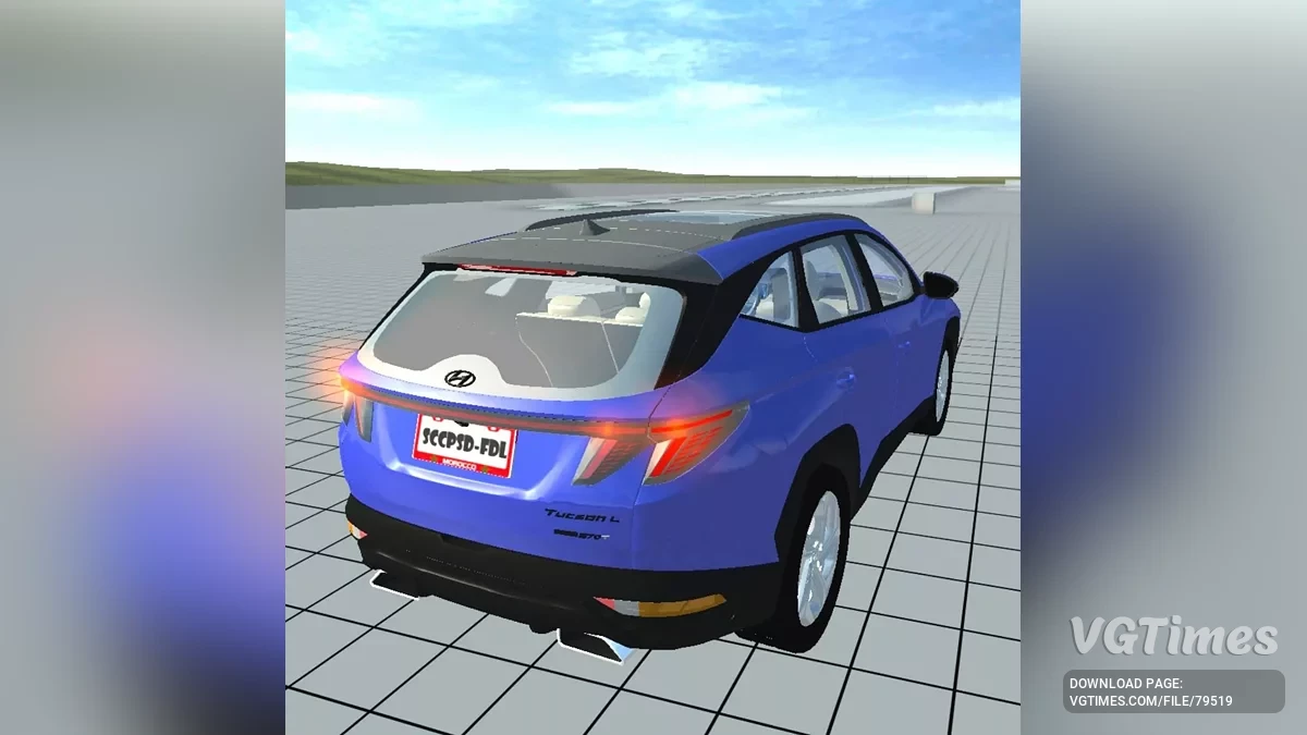 Simple Car Crash Physics Sim — Hyundai Tucson 2022