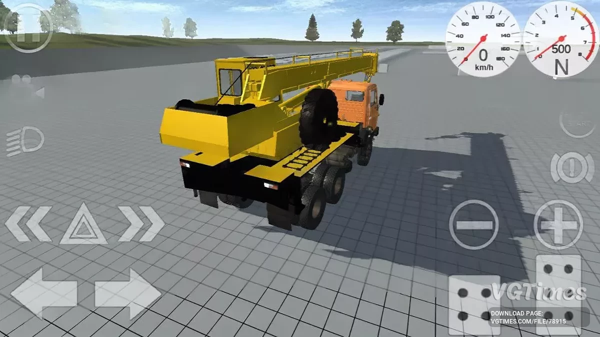 Simple Car Crash Physics Sim — КамАЗ 53212 кран