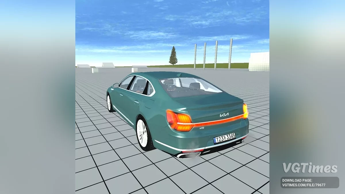 Simple Car Crash Physics Sim — Kia K9 RJ (2021-2024)