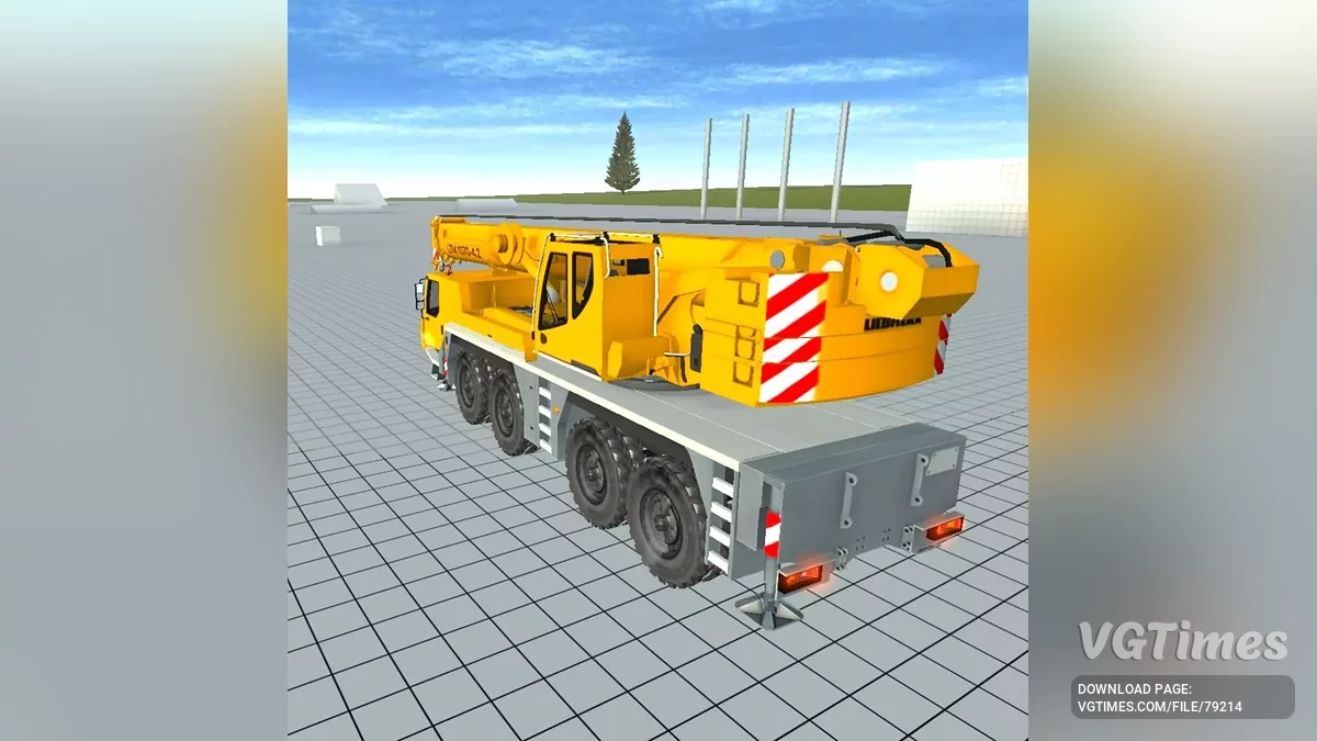 Simple Car Crash Physics Sim — Liebherr LTM 1070