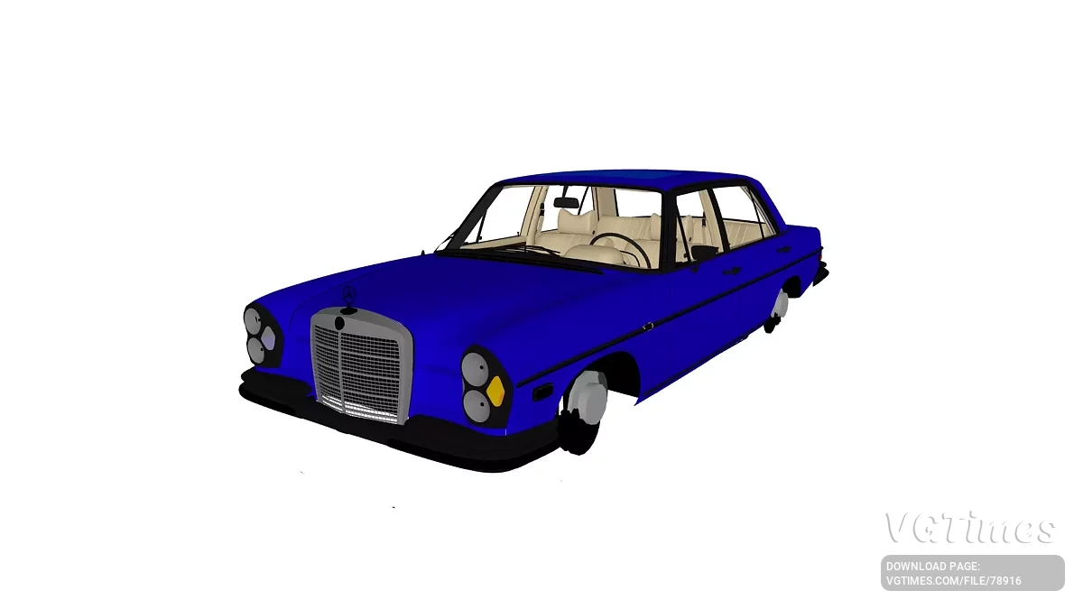 Simple Car Crash Physics Sim — Mercedes-Benz 300Sel