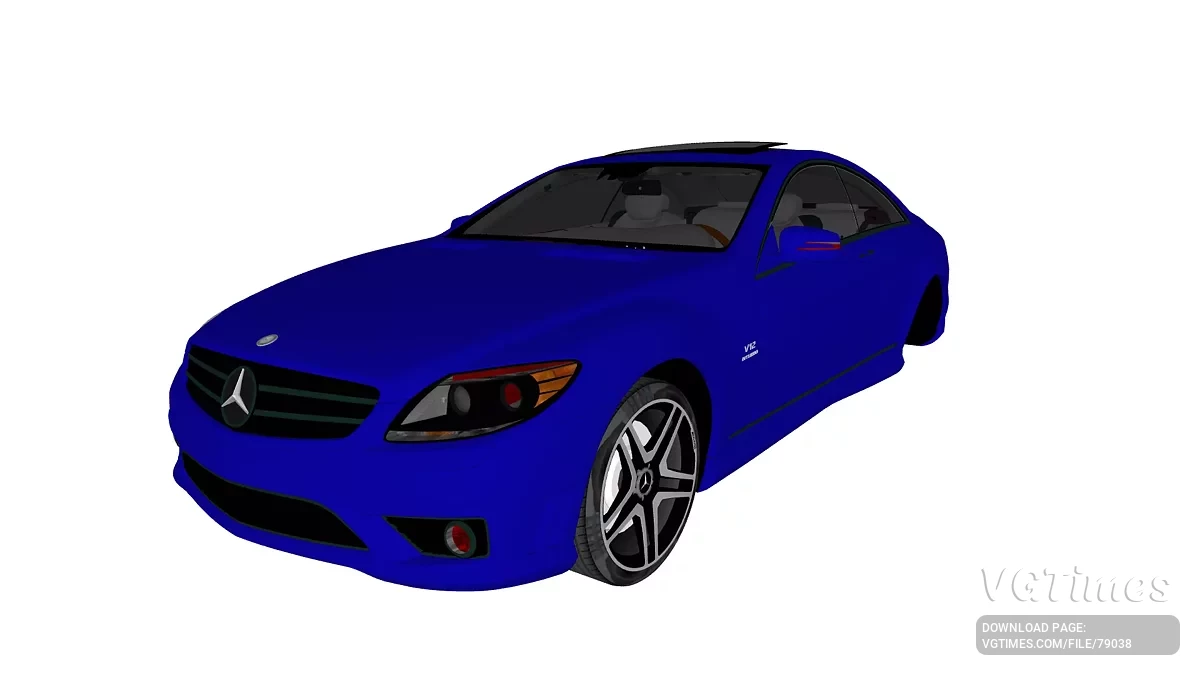 Simple Car Crash Physics Sim — Mercedes-Benz CL65 AMG C216 (2010)