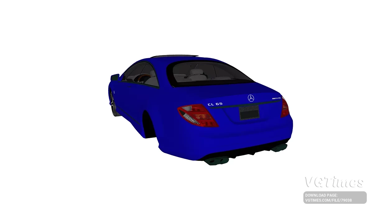 Simple Car Crash Physics Sim — Mercedes-Benz CL65 AMG C216 (2010)