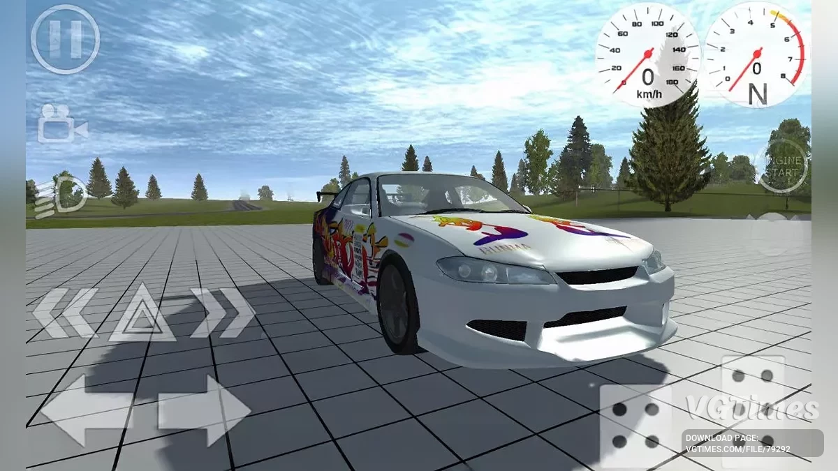 Simple Car Crash Physics Sim — Nissan Silvia S15