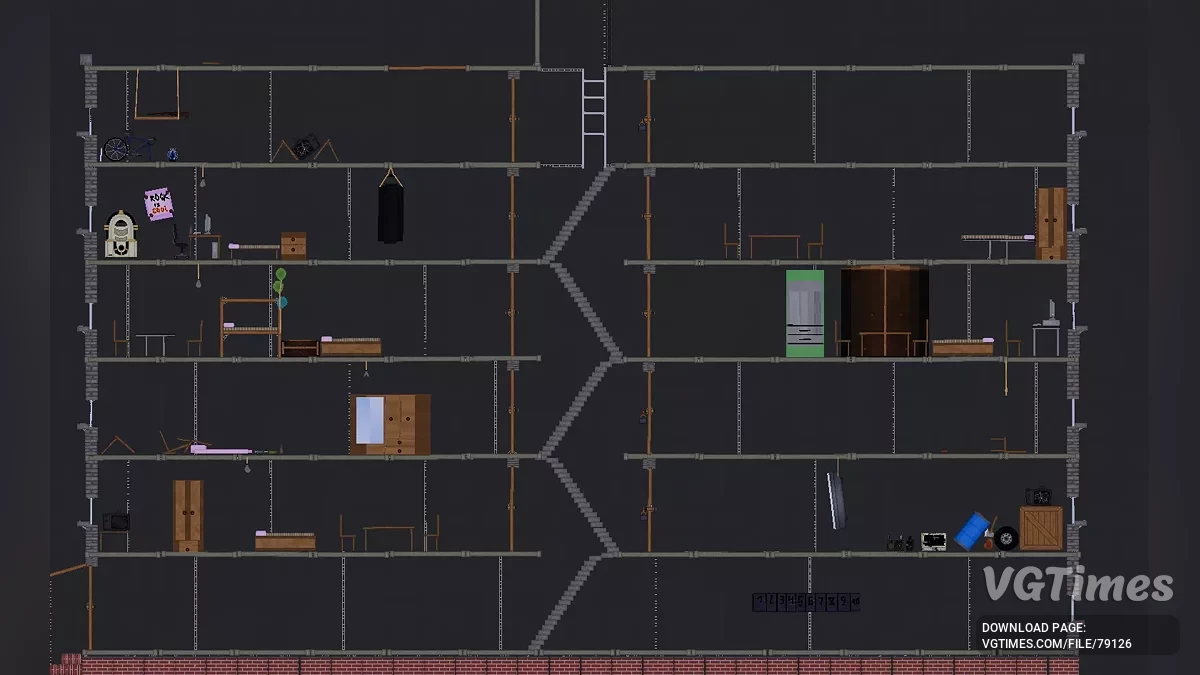 People Playground — Пятиэтажный дом с наполненными квартирами