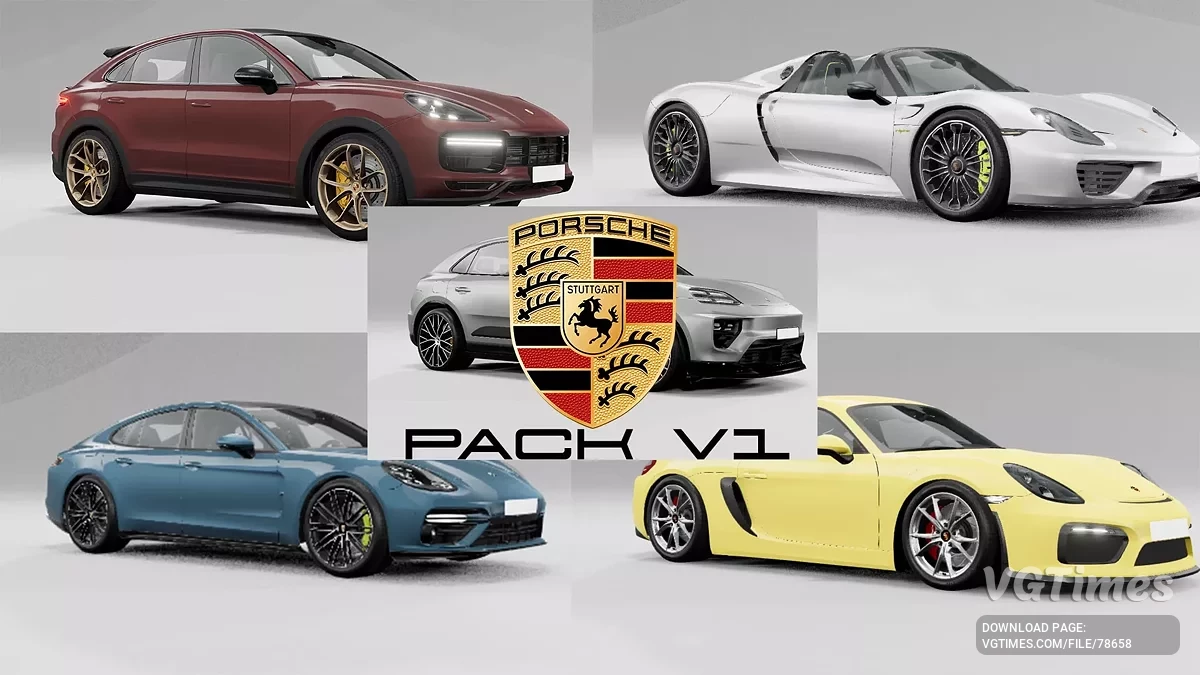 BeamNG.drive — Porsche Pack v1.0 (0.34.x)